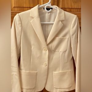 Theory Women’s Cream Blazer Size 4
